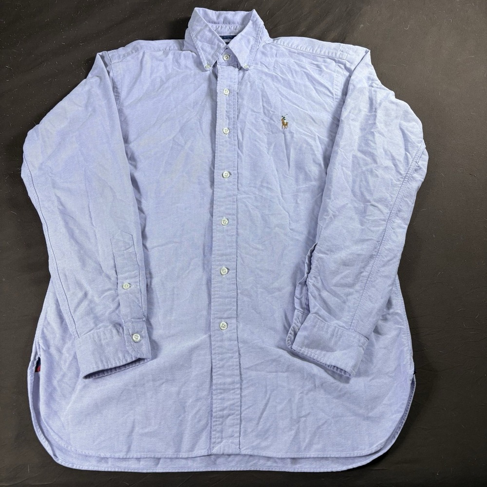 Polo Ralph Lauren Classic Fit Oxford Shirt Mens M Lavender Purple Button Down